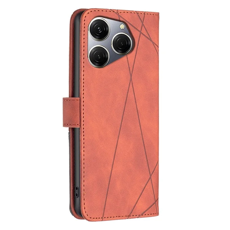 BINFEN COLOR BF05 For Transsion Tecno Spark 20 Pro Leather Case Stand Wallet Cover