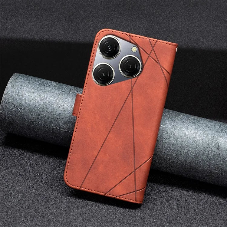 BINFEN COLOR BF05 For Transsion Tecno Spark 20 Pro Leather Case Stand Wallet Cover