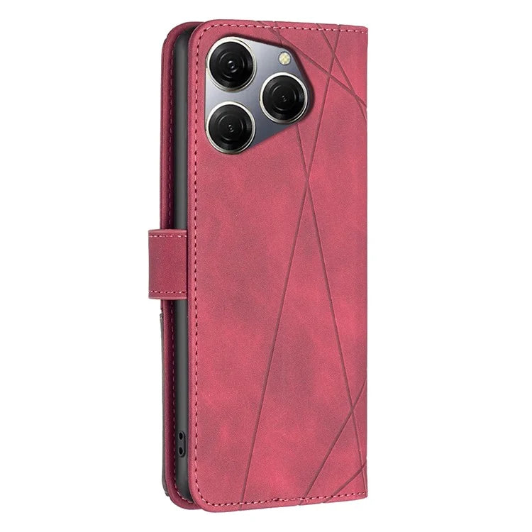 BINFEN COLOR BF05 For Transsion Tecno Spark 20 Pro Leather Case Stand Wallet Cover