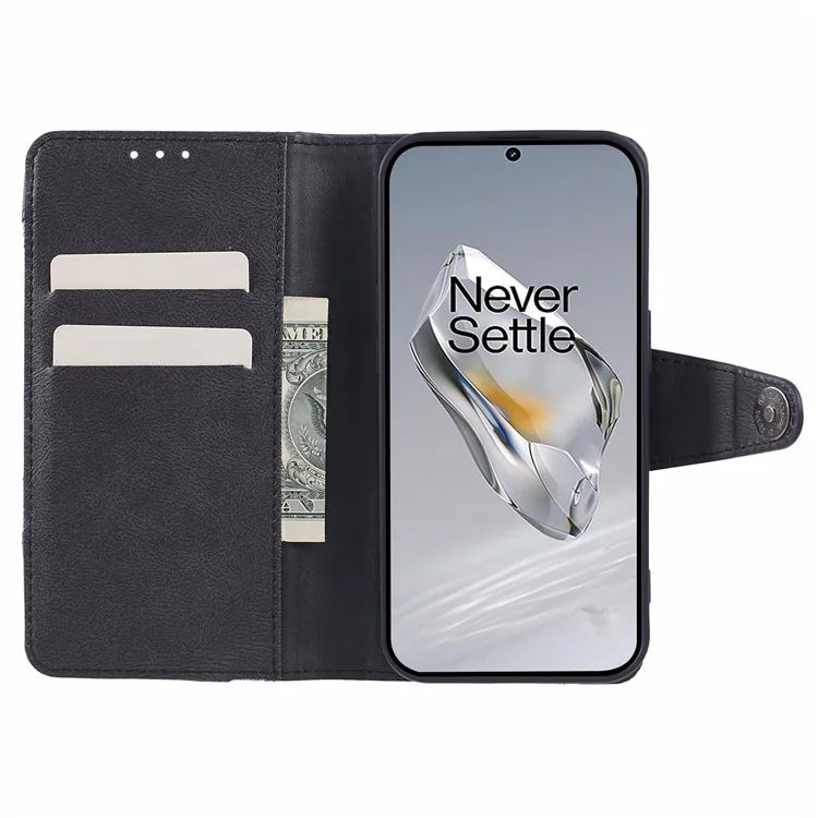 Cell Phone Cover for OnePlus 12R 5G / Ace 3 5G PU Leather Magnetic Wallet Stand Case