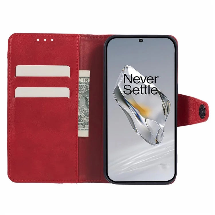 Cell Phone Cover for OnePlus 12R 5G / Ace 3 5G PU Leather Magnetic Wallet Stand Case