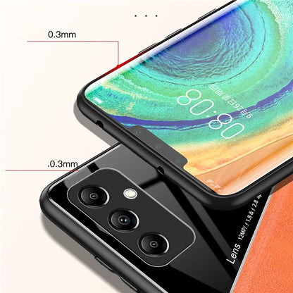 Back Shell for Samsung Galaxy A55 5G Magnetic Car Mount PU+TPU+PC Cell Phone Cover