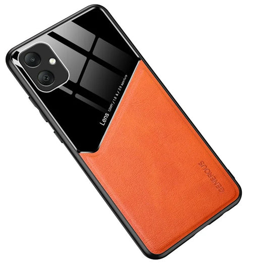 For Samsung Galaxy A05 4G Case PU+TPU+PC Magnetic Car Mount Phone Cover