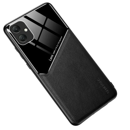 For Samsung Galaxy A05 4G Case PU+TPU+PC Magnetic Car Mount Phone Cover