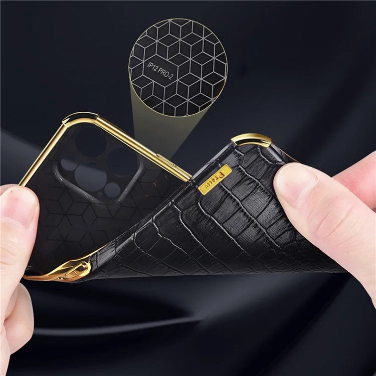 For Samsung Galaxy A25 5G (Global) (161.0 x 76.5 x 8.3mm) Case Electroplated Crocodile Texture Shockproof Phone Cover with Kickstand