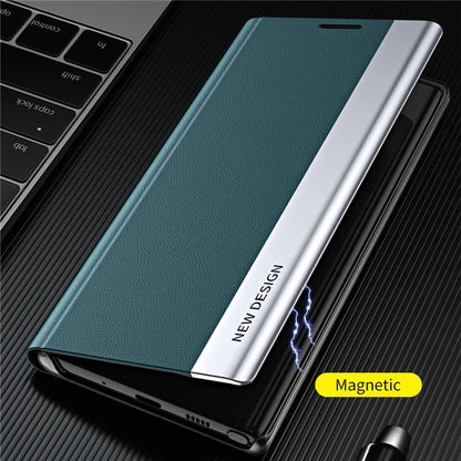 For Samsung Galaxy A13 4G Case Stand PC Shell PU Leather Shockproof Phone Cover