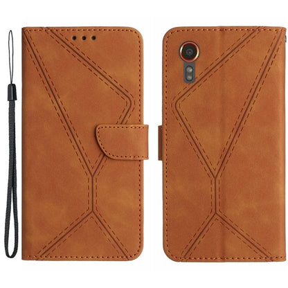 HT05 For Samsung Galaxy Xcover 7 Flip Leather Case Phone Cover with Wallet