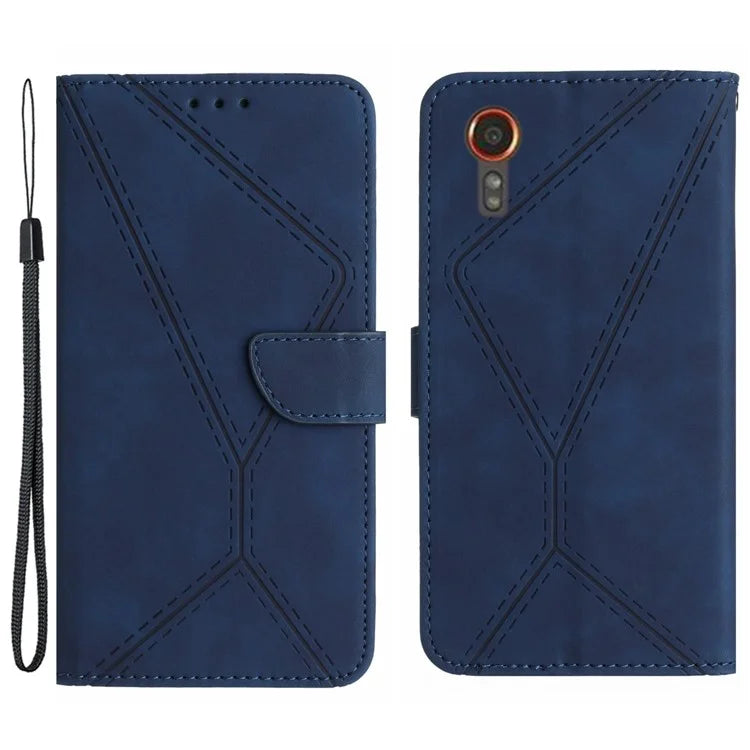 HT05 For Samsung Galaxy Xcover 7 Flip Leather Case Phone Cover with Wallet