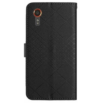 HT06 For Samsung Galaxy Xcover 7 Litchi Texture Leather Case Wallet Card Slots Cover