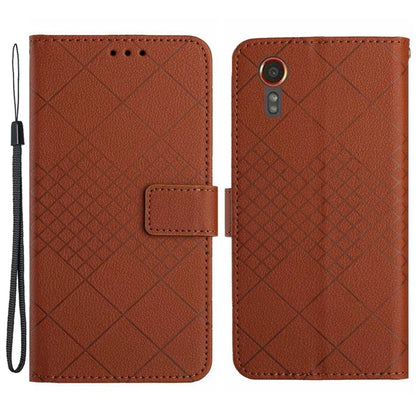 HT06 For Samsung Galaxy Xcover 7 Litchi Texture Leather Case Wallet Card Slots Cover
