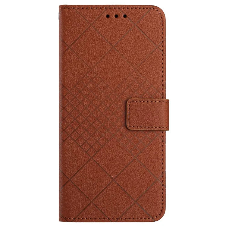 HT06 For Samsung Galaxy Xcover 7 Litchi Texture Leather Case Wallet Card Slots Cover