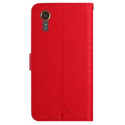 HT06 For Samsung Galaxy Xcover 7 Litchi Texture Leather Case Wallet Card Slots Cover