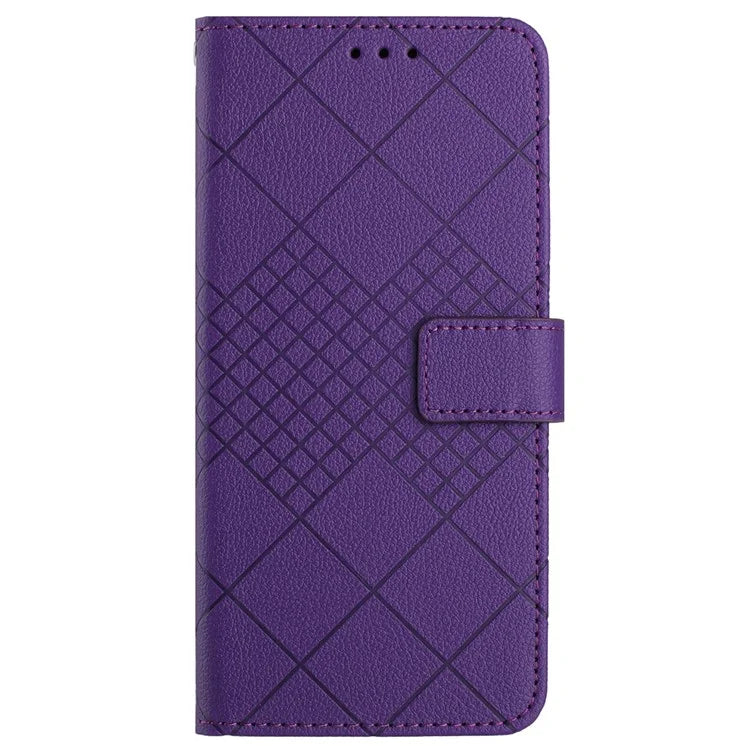 HT06 For Samsung Galaxy Xcover 7 Litchi Texture Leather Case Wallet Card Slots Cover
