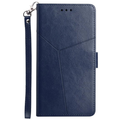 HT01 For Xiaomi Redmi 13C 4G / 5G / Poco C65 4G Leather Case Y-shaped Line Imprinted