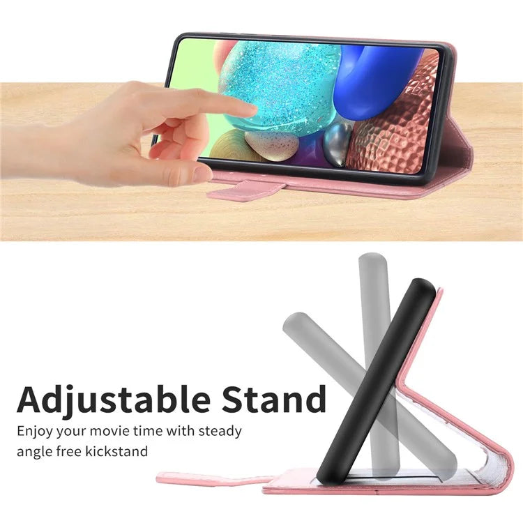 HT01 For Xiaomi Redmi 13C 4G / 5G / Poco C65 4G Leather Case Y-shaped Line Imprinted