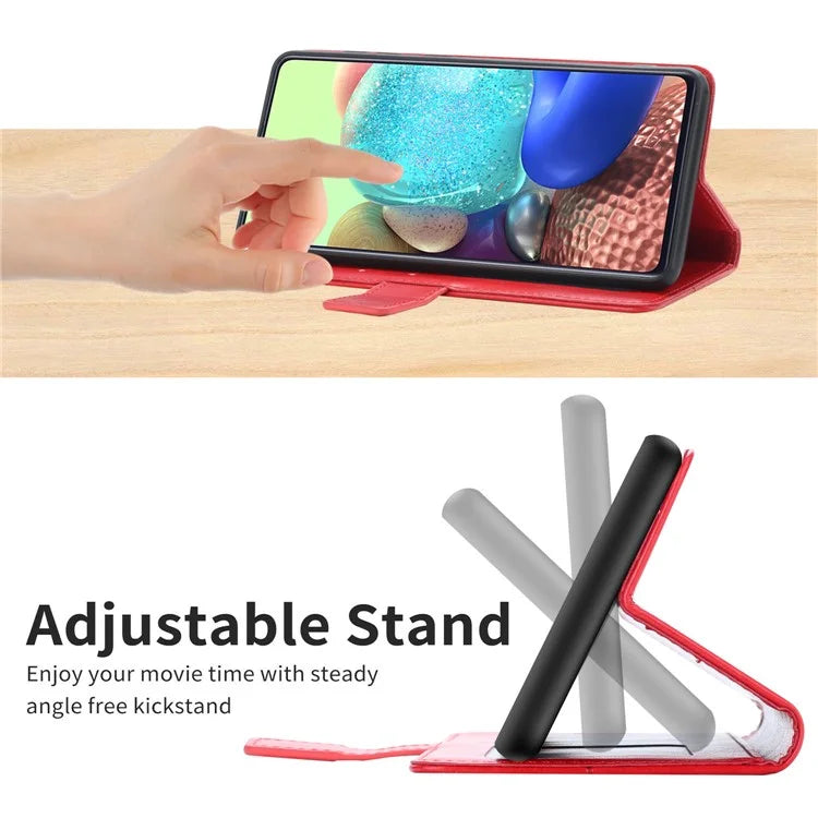 HT01 For Xiaomi Redmi 13C 4G / 5G / Poco C65 4G Leather Case Y-shaped Line Imprinted