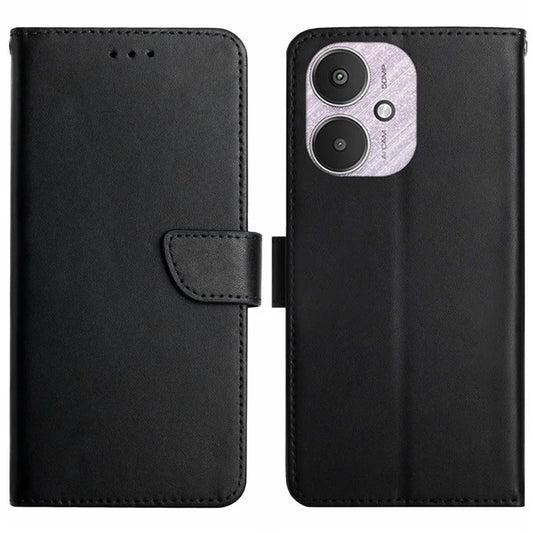HT02 For Xiaomi Redmi 13C 4G / 5G / Poco C65 4G Case Phone Wallet Genuine Cow Leather Cover