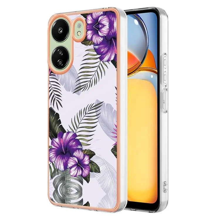 YB IMD Series-1 For Xiaomi Redmi 13C 4G / Poco C65 4G TPU Phone Case Electroplating Cover