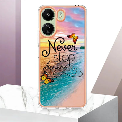 YB IMD Series-1 For Xiaomi Redmi 13C 4G / Poco C65 4G TPU Phone Case Electroplating Cover