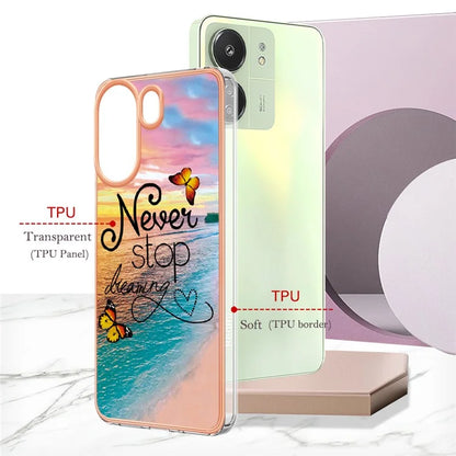 YB IMD Series-1 For Xiaomi Redmi 13C 4G / Poco C65 4G TPU Phone Case Electroplating Cover