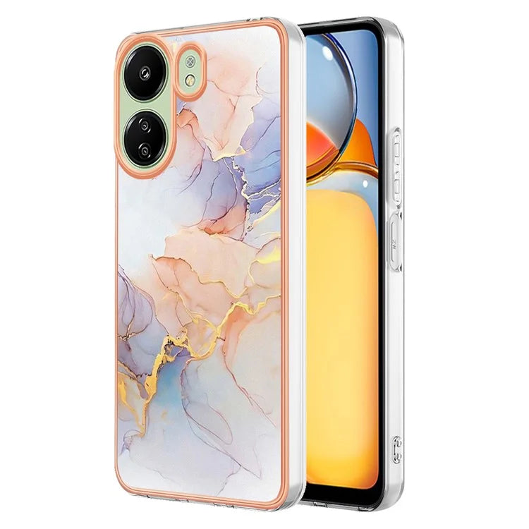 YB IMD Series-1 For Xiaomi Redmi 13C 4G / Poco C65 4G TPU Phone Case Electroplating Cover