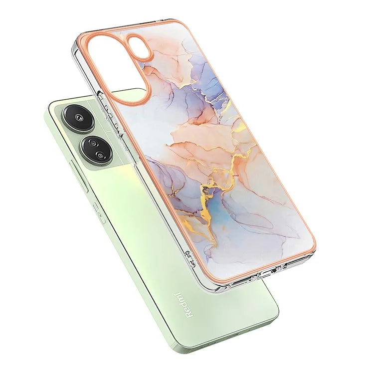 YB IMD Series-1 For Xiaomi Redmi 13C 4G / Poco C65 4G TPU Phone Case Electroplating Cover