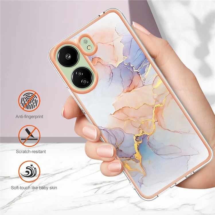 YB IMD Series-1 For Xiaomi Redmi 13C 4G / Poco C65 4G TPU Phone Case Electroplating Cover