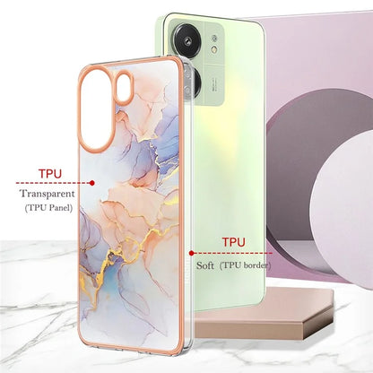 YB IMD Series-1 For Xiaomi Redmi 13C 4G / Poco C65 4G TPU Phone Case Electroplating Cover