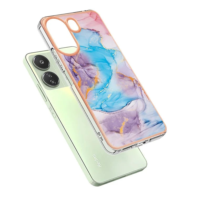 YB IMD Series-1 For Xiaomi Redmi 13C 4G / Poco C65 4G TPU Phone Case Electroplating Cover