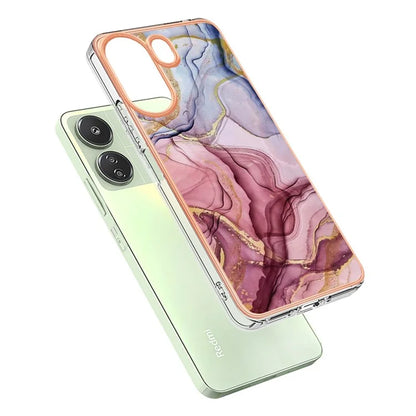 YB IMD Series-16 Style-E For Xiaomi Redmi 13C 4G / Poco C65 4G Soft TPU Case Electroplating Edge