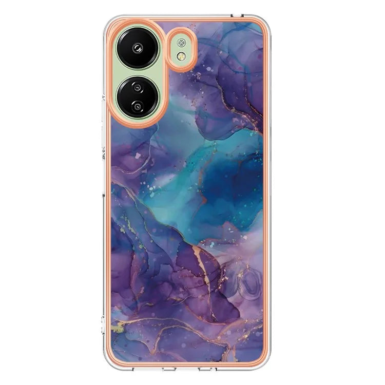 YB IMD Series-16 Style-E For Xiaomi Redmi 13C 4G / Poco C65 4G Soft TPU Case Electroplating Edge