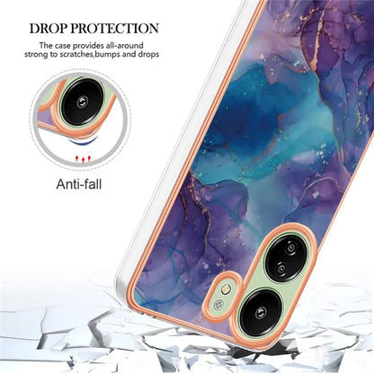 YB IMD Series-16 Style-E For Xiaomi Redmi 13C 4G / Poco C65 4G Soft TPU Case Electroplating Edge