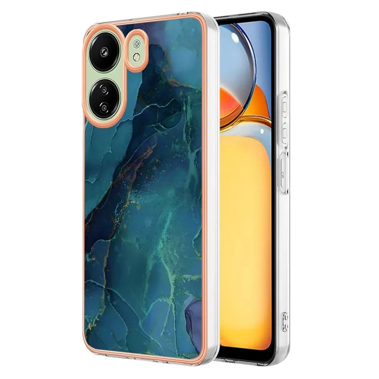 YB IMD Series-16 Style-E For Xiaomi Redmi 13C 4G / Poco C65 4G Soft TPU Case Electroplating Edge