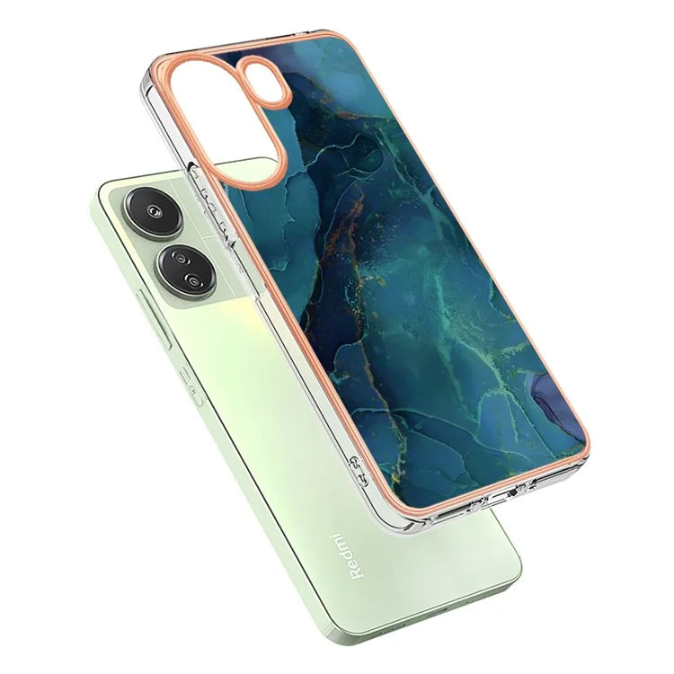 YB IMD Series-16 Style-E For Xiaomi Redmi 13C 4G / Poco C65 4G Soft TPU Case Electroplating Edge