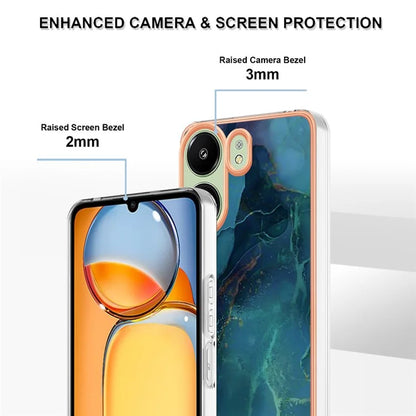 YB IMD Series-16 Style-E For Xiaomi Redmi 13C 4G / Poco C65 4G Soft TPU Case Electroplating Edge