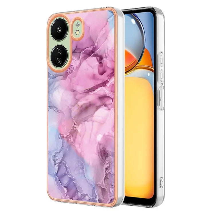 YB IMD Series-16 Style-E For Xiaomi Redmi 13C 4G / Poco C65 4G Soft TPU Case Electroplating Edge