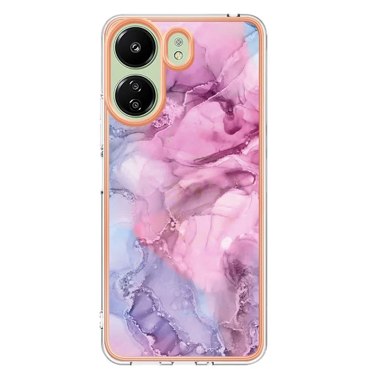 YB IMD Series-16 Style-E For Xiaomi Redmi 13C 4G / Poco C65 4G Soft TPU Case Electroplating Edge