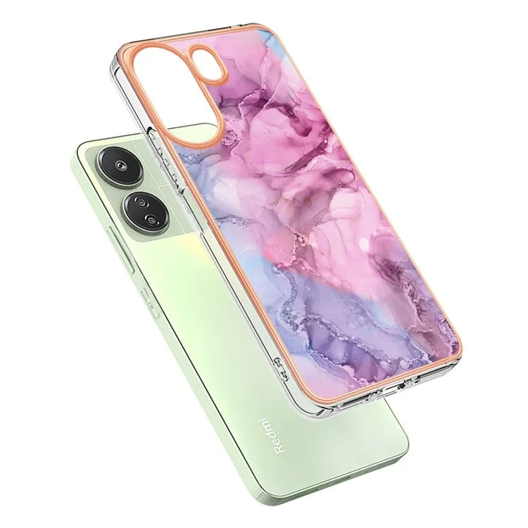 YB IMD Series-16 Style-E For Xiaomi Redmi 13C 4G / Poco C65 4G Soft TPU Case Electroplating Edge