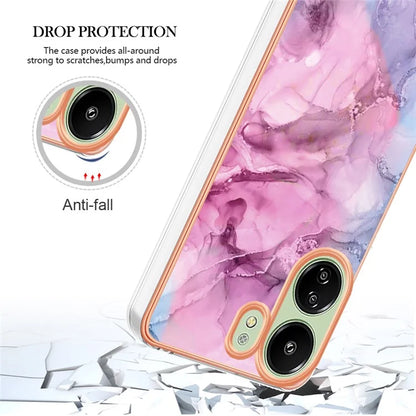 YB IMD Series-16 Style-E For Xiaomi Redmi 13C 4G / Poco C65 4G Soft TPU Case Electroplating Edge