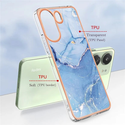 YB IMD Series-16 Style-E For Xiaomi Redmi 13C 4G / Poco C65 4G Soft TPU Case Electroplating Edge