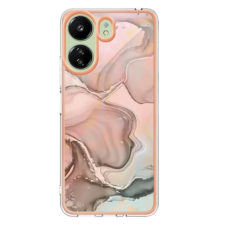 YB IMD Series-16 Style-E For Xiaomi Redmi 13C 4G / Poco C65 4G Soft TPU Case Electroplating Edge