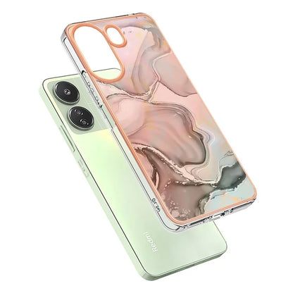 YB IMD Series-16 Style-E For Xiaomi Redmi 13C 4G / Poco C65 4G Soft TPU Case Electroplating Edge