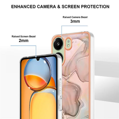 YB IMD Series-16 Style-E For Xiaomi Redmi 13C 4G / Poco C65 4G Soft TPU Case Electroplating Edge