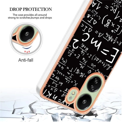 YB IMD Series-19 Style-D For Xiaomi Redmi 13C 4G / Poco C65 4G TPU Case Electroplated Pattern Phone Cover