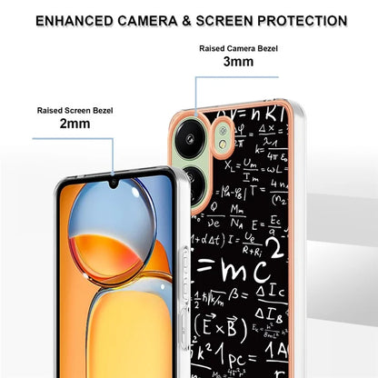YB IMD Series-19 Style-D For Xiaomi Redmi 13C 4G / Poco C65 4G TPU Case Electroplated Pattern Phone Cover