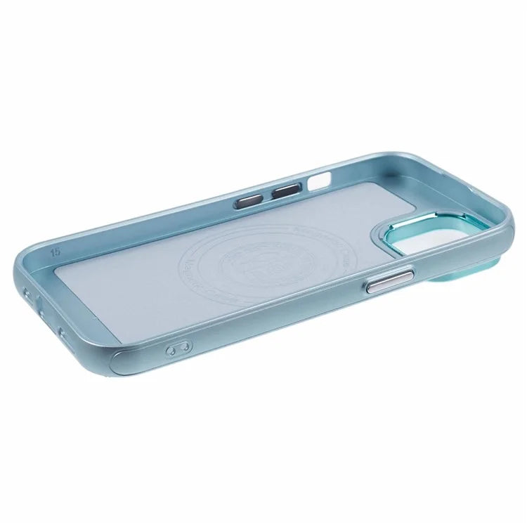 For iPhone 14 / 13 Case Compatible with MagSafe Leather+PC Shockproof Phone Cover