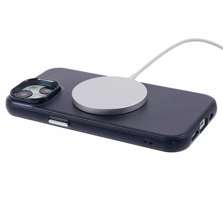 For iPhone 14 / 13 Case Compatible with MagSafe Leather+PC Shockproof Phone Cover