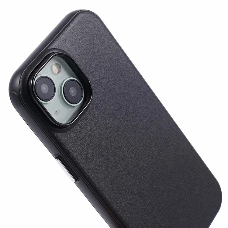 For iPhone 14 / 13 Case Compatible with MagSafe Leather+PC Shockproof Phone Cover