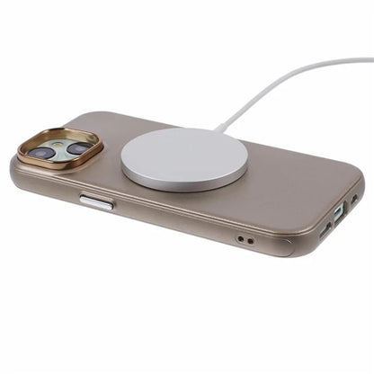 For iPhone 14 / 13 Case Compatible with MagSafe Leather+PC Shockproof Phone Cover