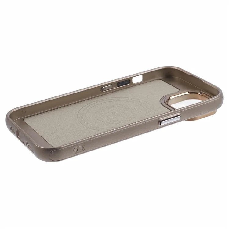 For iPhone 14 / 13 Case Compatible with MagSafe Leather+PC Shockproof Phone Cover